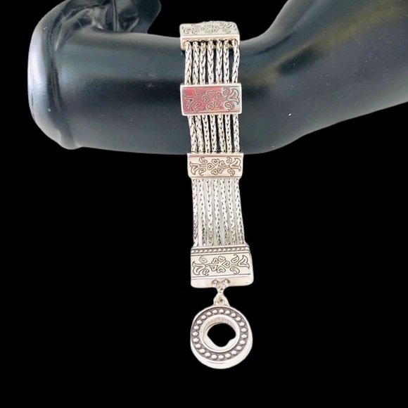 Brighton silver plated bracelet. Brighton French Quarter Multi-Strand Bracelet - Picture 4 of 6